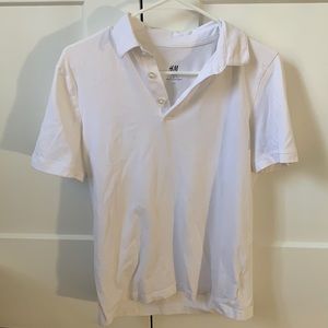 Mens white polo